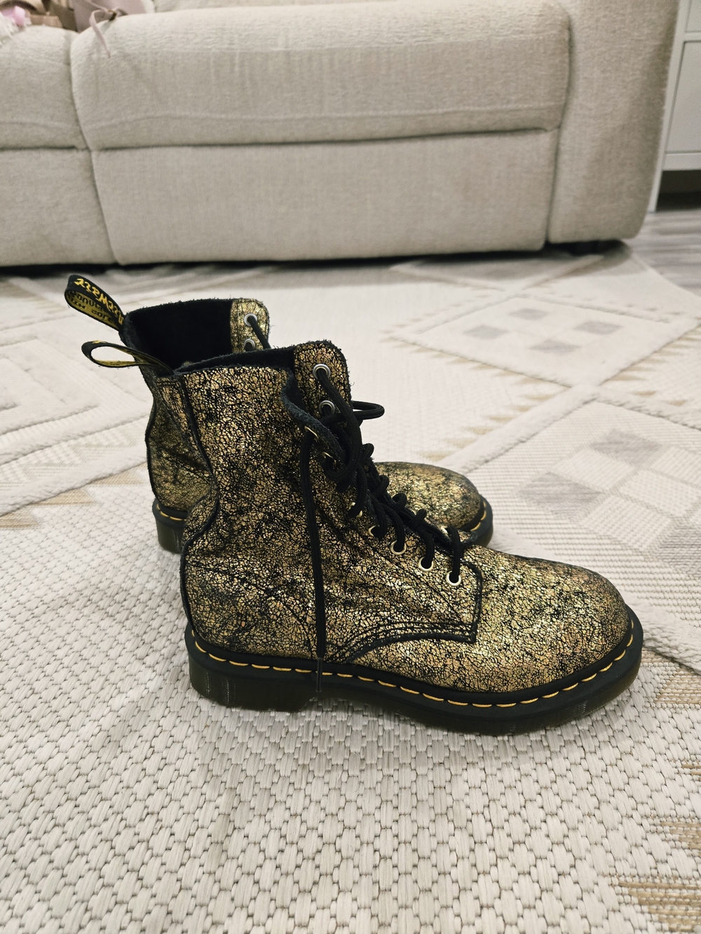 Dr.Martens Womens Gold Boots